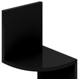 Berkfield Wall Corner Shelf High Gloss Black 19X19X123 Cm Engineered Wood - thumbnail 6