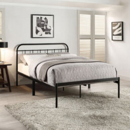 SlumberWorx Aldbury Modern Traditional Style Black Small Double Metal Bed Frame - thumbnail 1