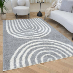 The Rugs Moodi Shaggy Grey Echo Rug Runner Scandinavian Thick High Pile For Living Rooms, Bedrooms, Hallways, Kitchens - thumbnail 7