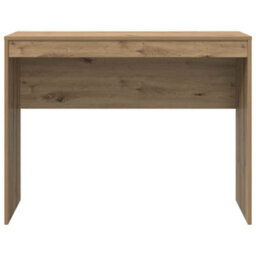 Berkfield Modern Writing Desk Artisan Oak Engineered Wood 100 X 40 X 76 Cm - thumbnail 5