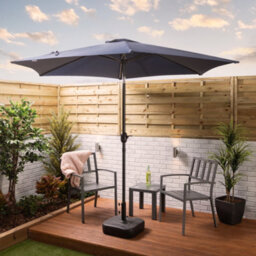 Alfresia Navy Blue 2.7 Metre Garden Parasol - thumbnail 4