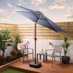 Alfresia Navy Blue 2.7 Metre Garden Parasol - thumbnail 3
