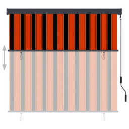 Berkfield Outdoor Roller Blind 160X250 Cm Orange And Brown - thumbnail 3