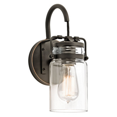 Luminosa Lighting Elstead Brinley 1 Light Wall Light Olde Bronze, E27 - image 1