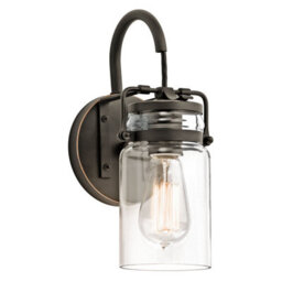 Luminosa Lighting Elstead Brinley 1 Light Wall Light Olde Bronze, E27