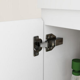 Probaty Bathrooms Vanity Unit Matte White Mdf,600X390X800mm,freestanding,detachable,2 Doors With Ceramic Thick Basin - thumbnail 5