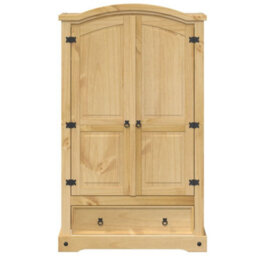 Walplus Wardrobe Corona 101X52X170 Cm Solid Wood Pine - thumbnail 4