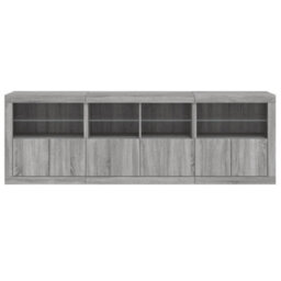 Berkfield Sideboard With Led Lights Grey Sonoma 202X37X67 Cm - thumbnail 7