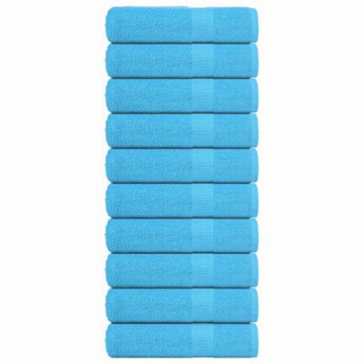 Berkfield Bath Towels 10 Pcs Turquoise 100X150 Cm 360 Gsm 100% Cotton - image 1