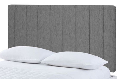 "Adore Designs Portland Chenille 5Ft Kingsize 20"" Headboard - Dark Grey"