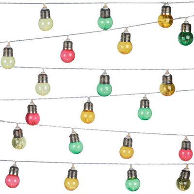 Urbn-Living Urbnliving 30 Pcs Multi Coloured Led Bulbs Christmas Party Lighting String Lights For Home Decoration - image 1