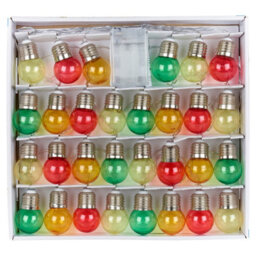 Urbn-Living Urbnliving 30 Pcs Multi Coloured Led Bulbs Christmas Party Lighting String Lights For Home Decoration - thumbnail 9