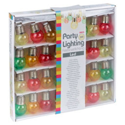 Urbn-Living Urbnliving 30 Pcs Multi Coloured Led Bulbs Christmas Party Lighting String Lights For Home Decoration - thumbnail 4