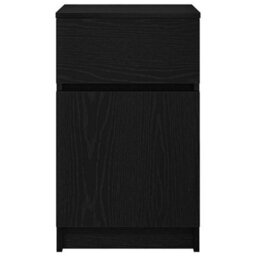 Berkfield Bedside Cabinets 2 Pcs Black 39X35X65 Cm Engineered Wood - thumbnail 7