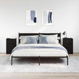 Berkfield Bedside Cabinets 2 Pcs Black 39X35X65 Cm Engineered Wood - thumbnail 3