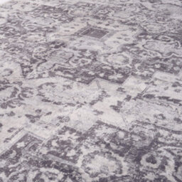 The Rugs Montana Grey Cream Oriental Area Rug And Runner Soft Durable Pet Friendly Easy To Clean Living Room Bedroom 4060 - thumbnail 2