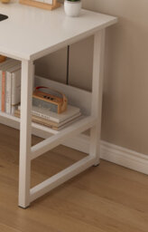 Computer Office Desk For Student And Work- Desk With Shelf - Modern Computer Desks - Home Office (100X45X75Cm) - thumbnail 6