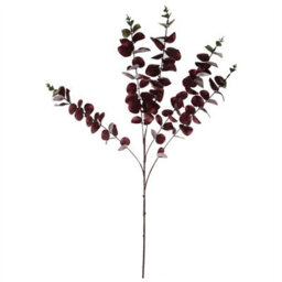 Leaf Pack Of 6 X 100Cm Artificial Eucalyptus Foliage Burgundy - thumbnail 3