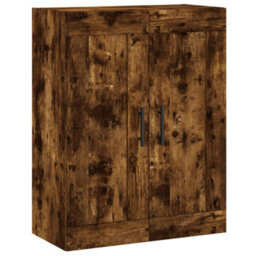 Berkfield Elegant Wall Mounted Cabinet Smoked Oak 69.5X34X90 Cm Engineered Wood - thumbnail 1