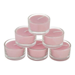 Living And Home 6 Pcs And Long-Lasting Fragrance Blossom Scented Natural Vegetable Wax Candles In Clear Glass Cups - thumbnail 5