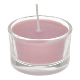 Living And Home 6 Pcs And Long-Lasting Fragrance Blossom Scented Natural Vegetable Wax Candles In Clear Glass Cups