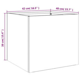 Walplus Planter Olive Green 42X40X39 Cm Steel - thumbnail 9