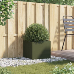 Walplus Planter Olive Green 42X40X39 Cm Steel - thumbnail 3