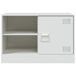 Berkfield Sturdy Tv Cabinet White 67X39X44 Cm Steel - thumbnail 6
