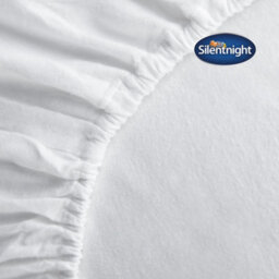 Silentnight Brushed Cotton Fitted Sheet - White - thumbnail 4