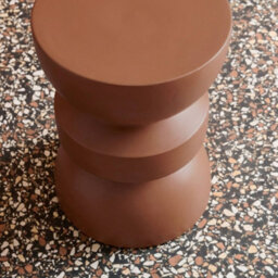Sweeek - Side Table, End Table, Nightstand Metal Terracotta 32X32X43.5 Cm - Assa - thumbnail 8