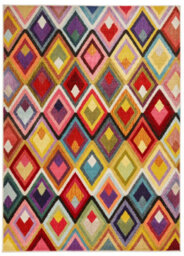 Modern Rug, Stain-Resistant Dining Room Rug, Chequered Rug For Bedroom & Living Room, 7mm Thick Multi Rug-200Cm X 290Cm - thumbnail 5