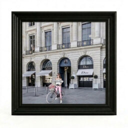 Home Luxe Interiors Dior Joaillerie Black Step Frame Luxury Wall Art 70X70Cm Home Decor - thumbnail 3