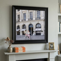 Home Luxe Interiors Dior Joaillerie Black Step Frame Luxury Wall Art 70X70Cm Home Decor - thumbnail 2