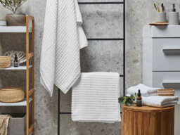 Beliani Set Of 4 Towels Atai Cotton White - thumbnail 2