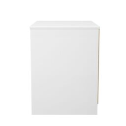 San Jose Ready Assembled Matt Duck Egg Blue & White No Effect 2 Drawer Wide Bedside Chest (H)521mm (W)570mm (D)395mm - thumbnail 6