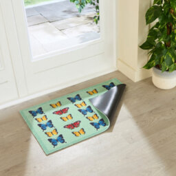 Artsy Doormats Butterfly Pattern Indoor Washable Doormat 80X50Cm - thumbnail 6