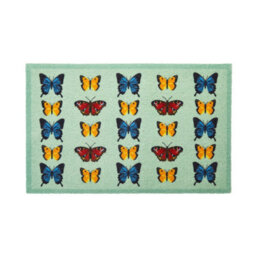 Artsy Doormats Butterfly Pattern Indoor Washable Doormat 80X50Cm - thumbnail 3