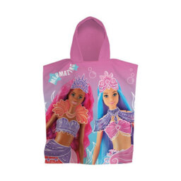Barbie Kids Mermazing 100% Cotton Towel Poncho Hooded Beach - thumbnail 4