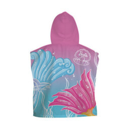 Barbie Kids Mermazing 100% Cotton Towel Poncho Hooded Beach - thumbnail 5