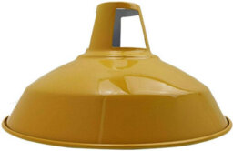 Ledsone Industrial Vintage E27 Adjustable Pendant Lamp With Yellow Barn Slotted Shade For Kitchen Restaurant Bar Or Balcony - thumbnail 4