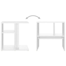 Berkfield Modern Side Table White 50X30X50 Cm Engineered Wood - thumbnail 7