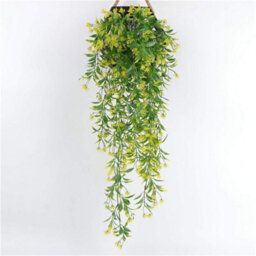Artificial Flower Hanging Plants, 78Cm, 5 Forks, Fake Vine, Willow, Rattan, Flowers, For Home (Purple) - thumbnail 3