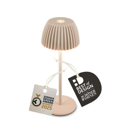 Briloner Beige Rechargeable Battery Led Table Lamp 15Cm - image 1