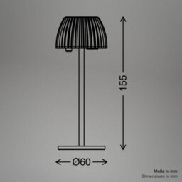 Briloner Beige Rechargeable Battery Led Table Lamp 15Cm - thumbnail 5