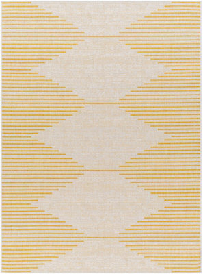 Livabliss Eagean-Global Yellow Ivory Off-White In- & Outdoor Rug 160 X 230 Cm Easy Care, Non Shedding - image 1