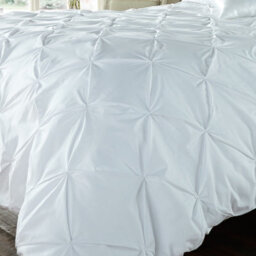 Gc Gaveno Cavailia Dazzling Diamonds Duvet Cover Bedding Set White Single 2Pc With Pintuck Quilt Cover - thumbnail 3
