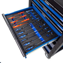 Hyundai 175 Piece 7 Drawer Castor Mounted Roller Tool Chest Cabinet Hytc9006 - thumbnail 5