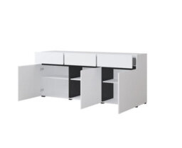 Arte Kross 43 Sideboard Cabinet In White - W1800mm H780mm D400mm, Sleek Storage Solution - thumbnail 2