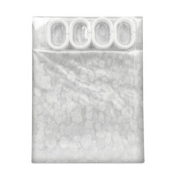 Neel Blue 3D Pebbles Shower Curtain Pvc Waterproof Bath Curtain With 12 Hooks, Mildew & Mould - 180X180Cm - thumbnail 7