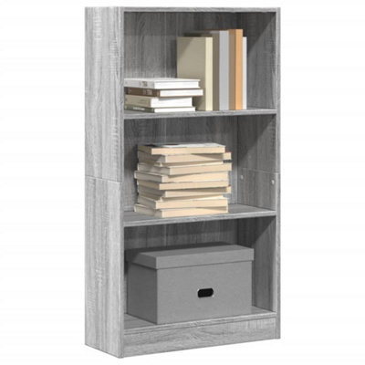 Berkfield Bookcase Grey Sonoma 60X24X109 Cm Engineered Wood - image 1